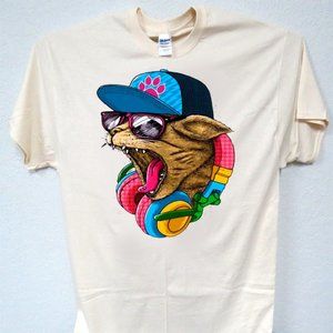 COOL CAT, MENS IVORY T-SHIRT T-1812